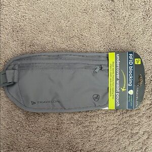 Travelon Gray RFID Undercover Waist Pouch